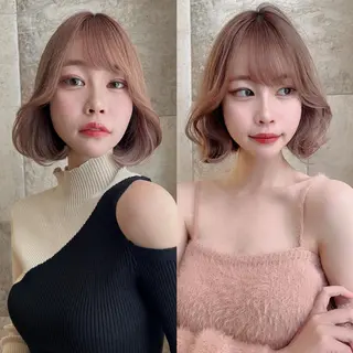ミディアム カラー 韓国ヘア特化型美容師 カワノマイ🇰🇷のヘアスタイル