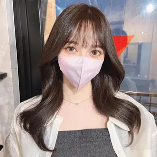 ロング カラー 韓国レイヤー/ 顔周り💕田中将吾のヘアスタイル