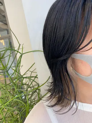 ミディアム 🌈モテ色 村上のぶきのヘアスタイル