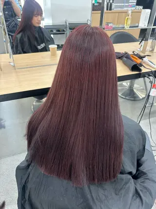 ロング カラー 愛結 暖色カラー🎀🩰のヘアスタイル