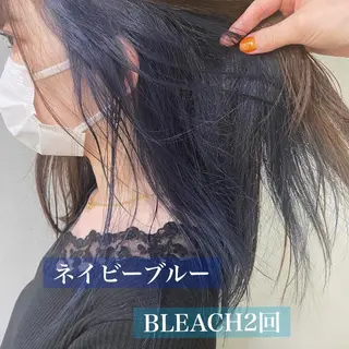 セミロング カラー 舟橋 りんかのヘアスタイル