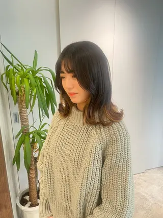 ミディアム 新宿/新宿三丁目 yuinaのヘアスタイル