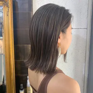 ミディアム カラー ネイル 中山 天地のヘアスタイル