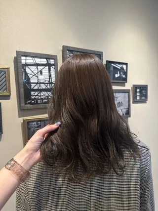 セミロング カラー Sara newi 🎀透明感🎀のヘアスタイル