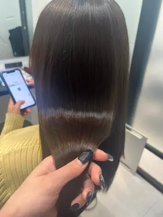 ロング 髪質改善/縮毛矯正 艶カラー/珠聡のヘアスタイル