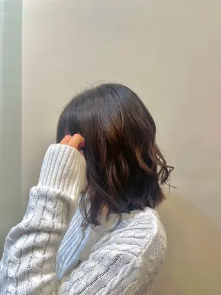 ミディアム 白髪ケア  BAUM まやのヘアスタイル