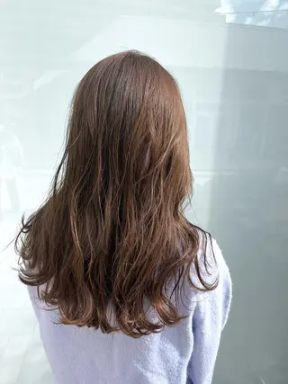 セミロング 髪質改善/森ノ宮/ 美容室/店長杉山慶尚のヘアスタイル
