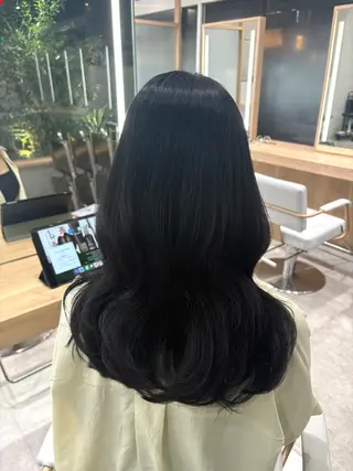 ロング ブリーチなしカラー/ 縮毛矯正🍓kaeのヘアスタイル