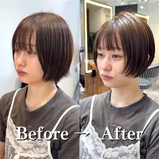 ショート カラー 🌙ショート/パーマ /ボブ/Akinaのヘアスタイル