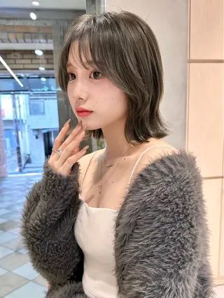 ミディアム カラー GLROW 大宮 ANNEXのヘアスタイル