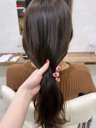 ロング カラー 杉田 涼のヘアスタイル
