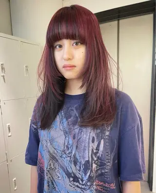 カラー 渋谷/ハイトーン/ 🍒airi👽のヘアスタイル