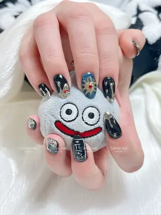 ネイル candy nail 韓国風ワンホンネイルのネイルデザイン