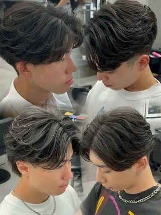 カラー パーマ メンズ 札幌メンズヘア指名 No.1光👑👑のヘアスタイル