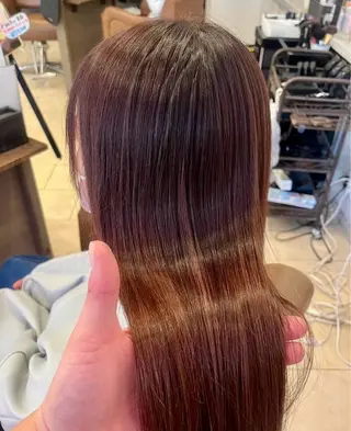 ロング カラー Cuthie所属・沖本 あやののヘアスタイル