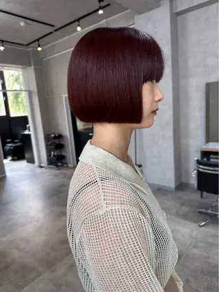 ミディアム カラー 浅野 琴羽のヘアスタイル