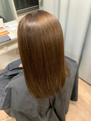 ミディアム カラー GO TODAY  SHAIR SALON 梅田NU茶屋町店所属・田中成美/レイヤー カット/透明感カラーのヘアスタイル