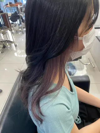 ロング カラー 小顔ショート🦋 八巻ちさとのヘアスタイル