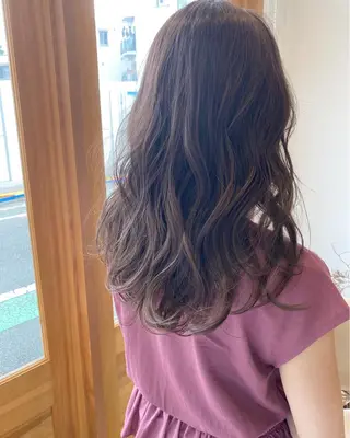 セミロング カラー パーマ OVER→三軒茶屋 /縮毛矯正・髪質改善のヘアスタイル