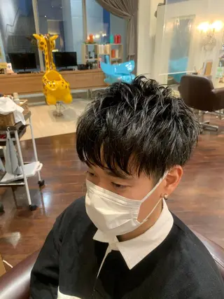 パーマ メンズ 髪質改善専門サロン/ 透明感カラー齊藤謙介のヘアスタイル