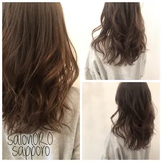 ロング カラー 平川 友希子のヘアスタイル