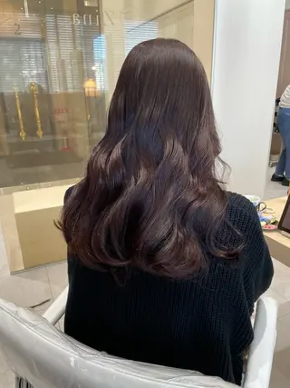 セミロング カラー 艶カラー特化💎 梅村晋平のヘアスタイル