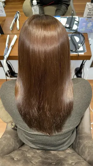 セミロング パーマ ワンカラー💓 豊橋/まおのヘアスタイル