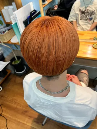 ミディアム カラー メンズ 🫧艶髪デザイナー 🫧白石航汰のヘアスタイル