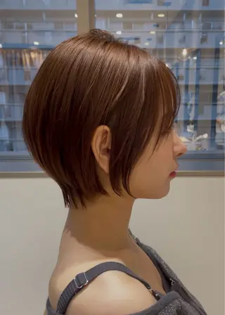 ショート 【いっせい】似合わせ カット✂️縮毛矯正のヘアスタイル