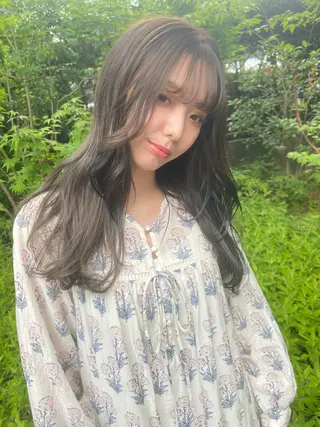 セミロング カラー 松尾太樹 【pia】福岡美容室のヘアスタイル