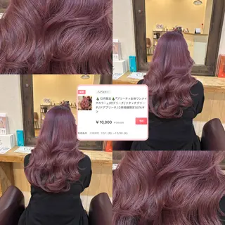 ロング カラー GO TODAY SHAiRE SALON横浜店所属・ブリーチ/個室サロン /横浜駅/金光秀斗のヘアスタイル