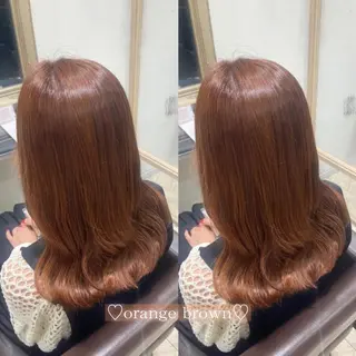 セミロング カラー 菅村 緋莉🎀ガーリーヘアのヘアスタイル