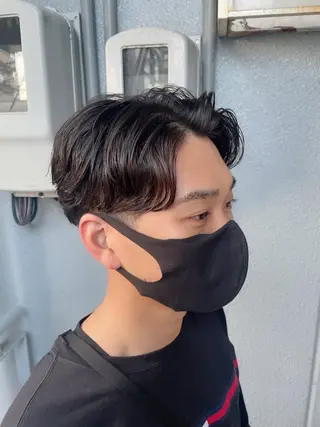 ショート パーマ メンズ メンズ特化/お任せ可 矢場町/モモコ🍑のヘアスタイル