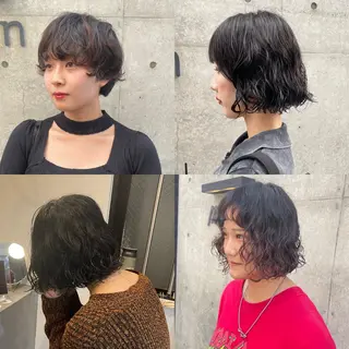 ショート パーマ ボブ／パーマ指名 No. 1🍃れんとのヘアスタイル