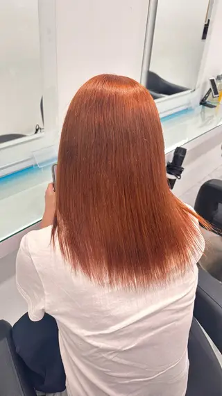 カラー 暖色カラーメンズ カットHIMENAのヘアスタイル