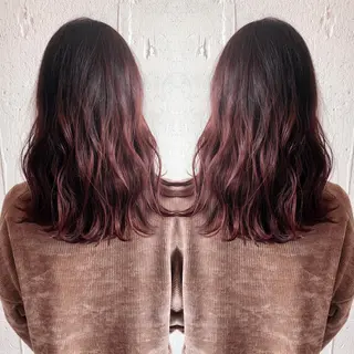 セミロング あらき ちさとのヘアスタイル