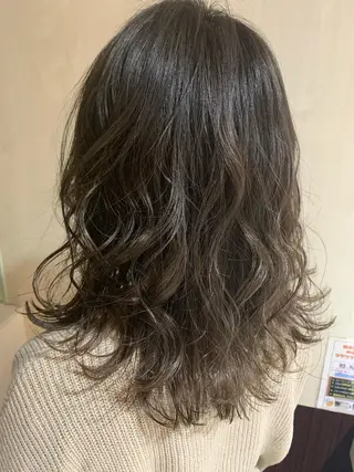 セミロング カラー ヘアアレンジ hair & spa Nalu所属・hair & spa Naluのヘアスタイル