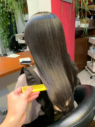 セミロング カラー 柔らかブラウン/顔周 りレイヤー♡ユウシのヘアスタイル