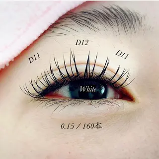 マツエク・マツパ White/マツエク /まつパ/耳つぼのマツエク・マツパデザイン