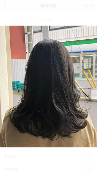 セミロング カラー ✨🌿大人可愛い愛さ れhair🌿✨松本のヘアスタイル