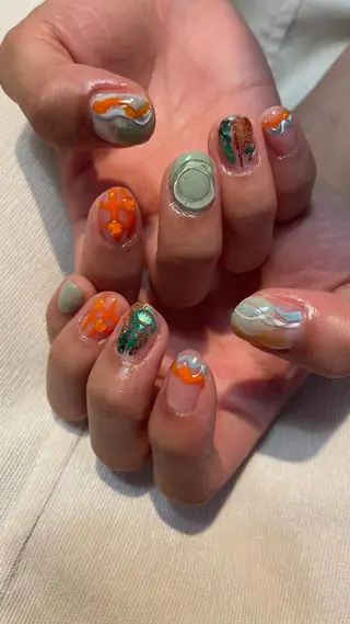 ネイル 栗田 ゆう子のネイルデザイン