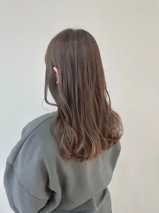ロング カラー ヘアアレンジ ベージュカラー🧸/ 松崎/東区/田中理沙のヘアスタイル