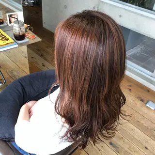 ロング カラー nagisa /縮毛矯正のヘアスタイル