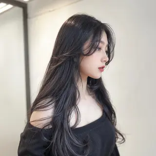 ロング カラー 新宿/髪質改善/ 縮毛矯正/松永ゆいのヘアスタイル