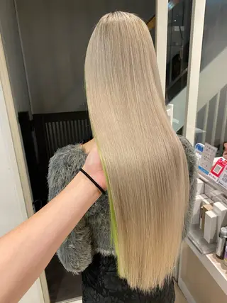 ロング カラー 🌈評価No.1🌈 艶髪カラー❌エクステのヘアスタイル