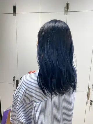 セミロング カラー ナチュラル/韓国💎 haruka 💎のヘアスタイル