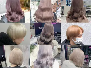 セミロング カラー メンズ 🧸赤み消し🐾 ラベンダー/yuのヘアスタイル