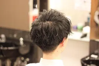 ミディアム パーマ メンズ 前田賢生 ご新規様はNGのヘアスタイル