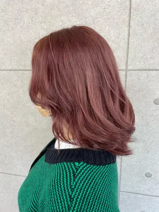 ミディアム カラー Agu hair act 姫路駅前おみぞ筋店所属・カワモト ソウタのヘアスタイル