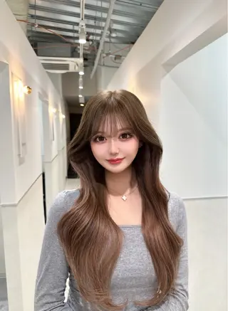 ロング カラー 韓国ヘア/エクステ/ Maiのヘアスタイル